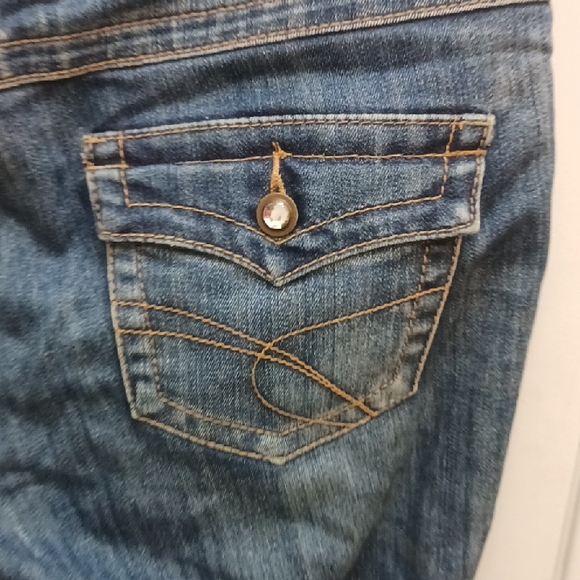 INC International Concepts Women's Classic Blue Straight Leg Jeans - Picture 9 of 13